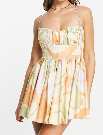 Rochie scurta ASOS, mix culori