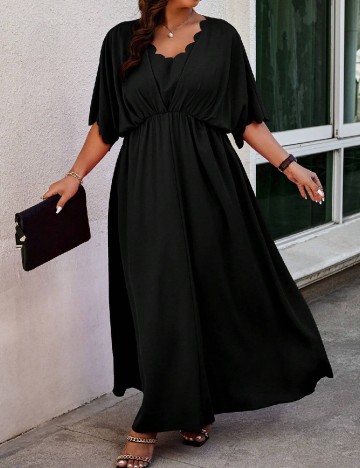 Rochie lunga SHEIN CURVE, negru