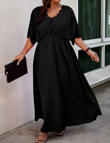 Rochie lunga SHEIN CURVE, negru