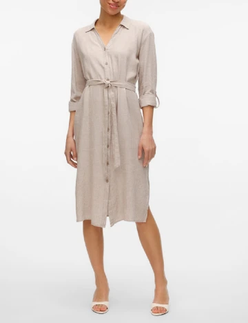 Rochie medie Vero Moda, crem