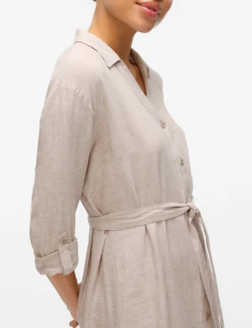 Rochie medie Vero Moda, crem