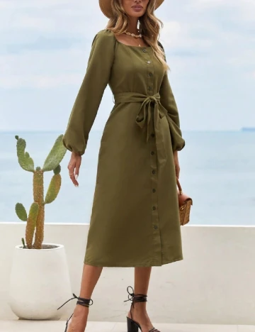 Rochie medie SHEIN, verde