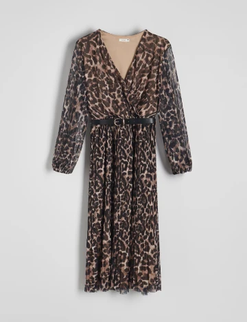 Rochie medie Reserved, animal print Animal print