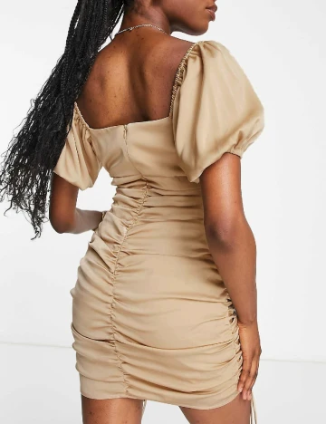 Rochie scurta Gilli, maro deschis Maro