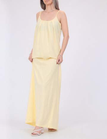 Rochie lunga Vero Moda, galben