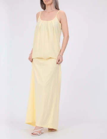 Rochie lunga Vero Moda, galben