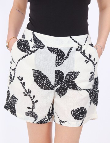 Pantaloni scurti Vero Moda, alb