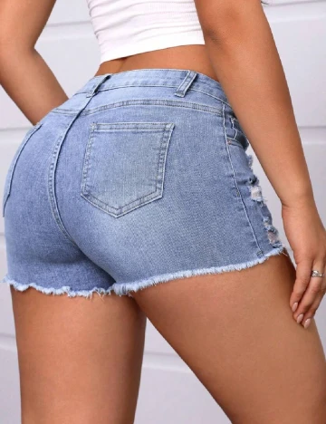Pantaloni scurti SHEIN, albastru