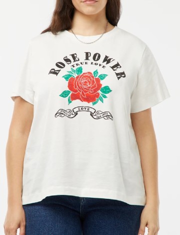 
						Tricou Vero Moda Curve, alb