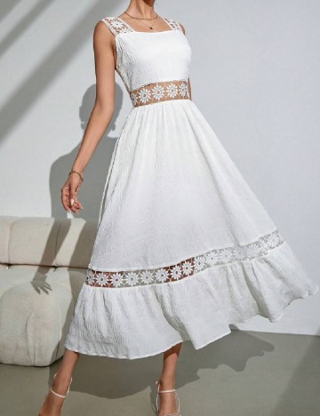Rochie medie SHEIN, alb