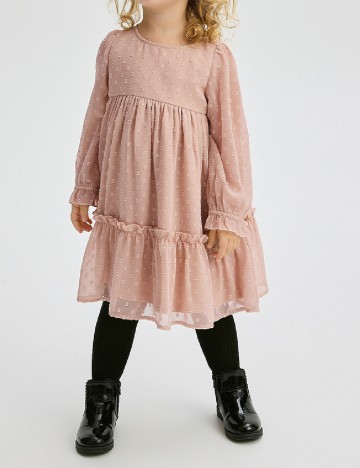 Rochie Reserved, roz pudra