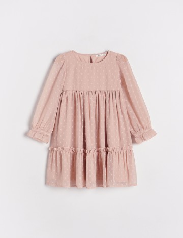 Rochie Reserved, roz pudra