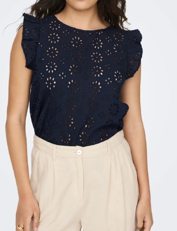 Bluza Jacqueline de Yong, bleumarin