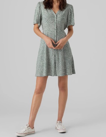 Rochie scurta Vero Moda, verde