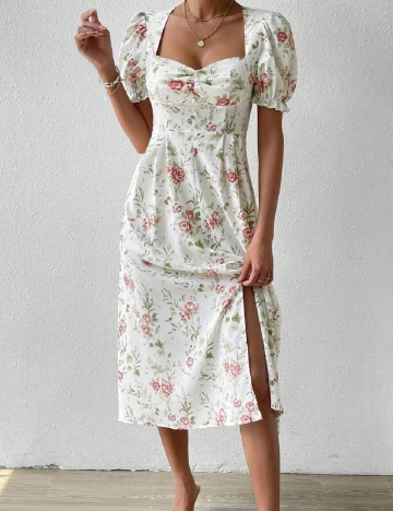 Rochie medie SHEIN, alb