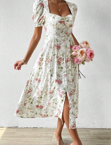 Rochie medie SHEIN, alb