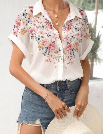 Camasa SHEIN, floral print