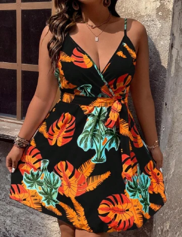 Rochie scurta SHEIN CURVE, mix culori