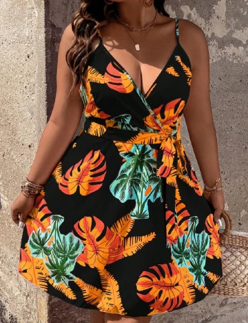 Rochie scurta SHEIN CURVE, mix culori