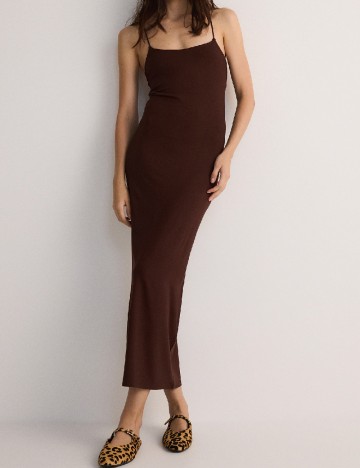 
						Rochie lunga Reserved, maro