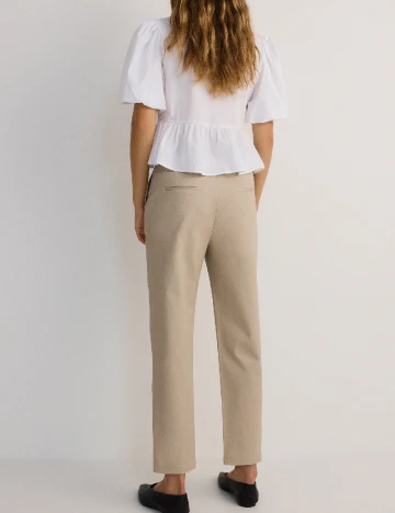 Pantaloni Reserved, crem