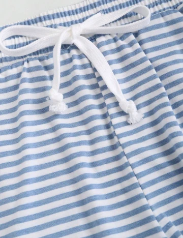 Pantaloni scurti SHEIN, albastru/alb Albastru