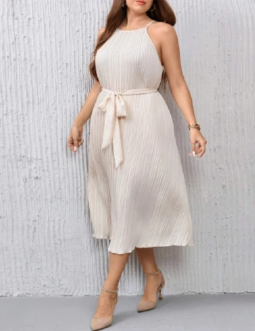 Rochie medie SHEIN CURVE, crem