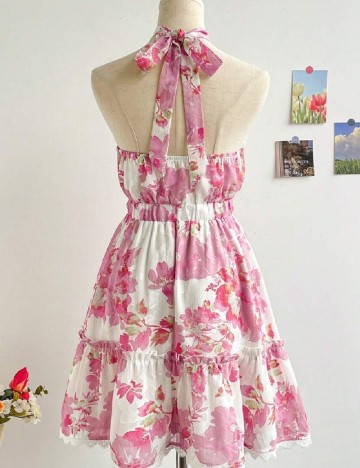 Rochie scurta SHEIN, roz