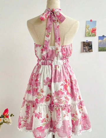 Rochie scurta SHEIN, roz