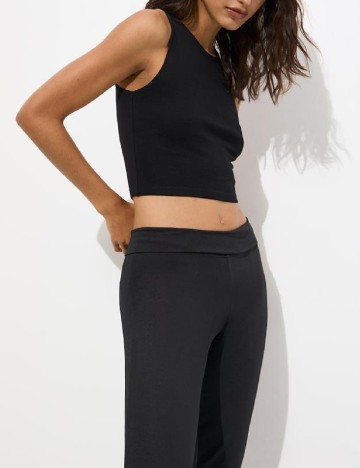 Pantaloni Pull&Bear, negru