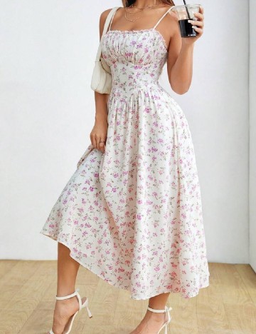 Rochie medie SHEIN, alb