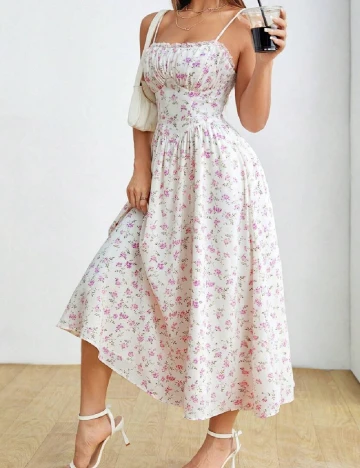 Rochie medie SHEIN, alb