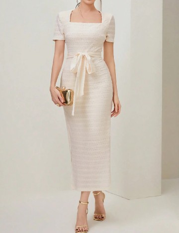Rochie lunga SHEIN, crem