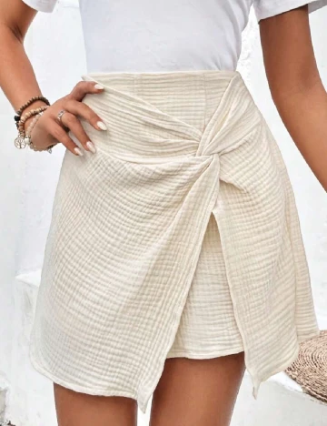 Fusta pantalon SHEIN, crem