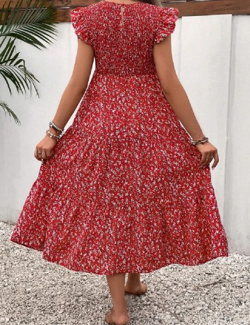 Rochie medie SHEIN Maternity, rosu