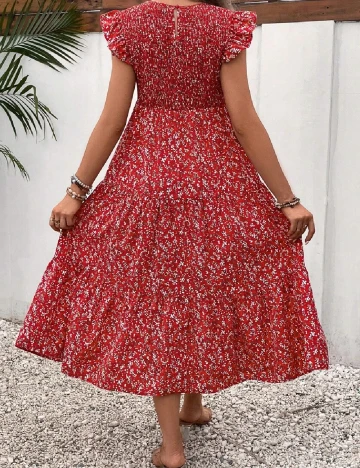 Rochie medie SHEIN Maternity, rosu