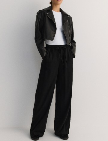 Pantaloni Reserved, negru