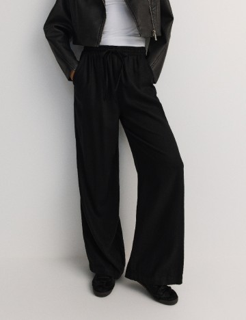 Pantaloni Reserved, negru