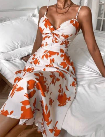 Rochie medie SHEIN, alb