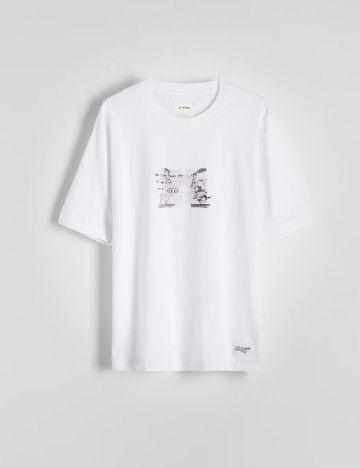
						Tricou Reserved, alb