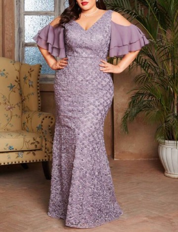 Rochie lunga SHEIN CURVE, mov
