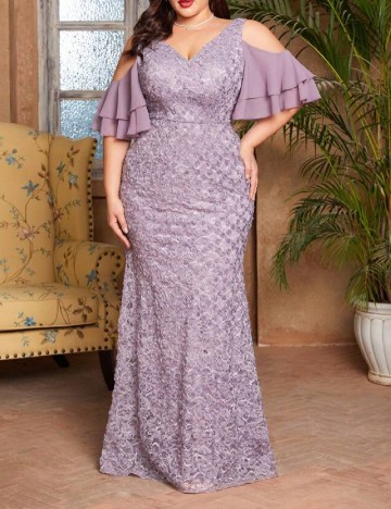 Rochie lunga SHEIN CURVE, mov