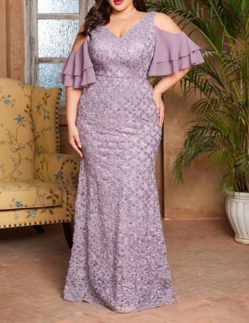 Rochie lunga SHEIN CURVE, mov