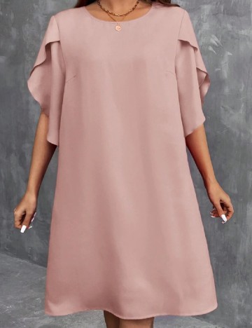 Rochie scurta SHEIN CURVE, roz