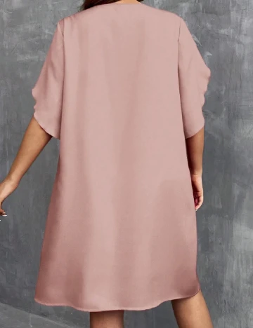 Rochie scurta SHEIN CURVE, roz