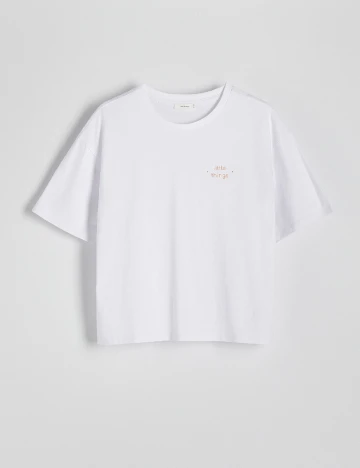 Tricou Reserved, alb