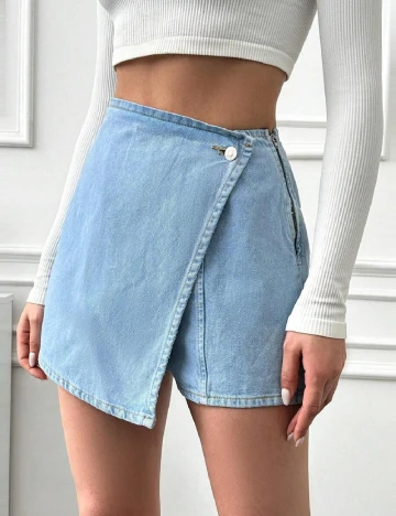 Fusta pantalon SHEIN, albastru