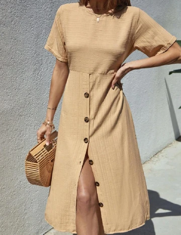 Rochie medie SHEIN, maro