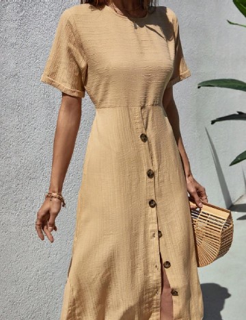 Rochie medie SHEIN, maro