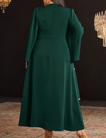Rochie lunga SHEIN CURVE, verde Verde